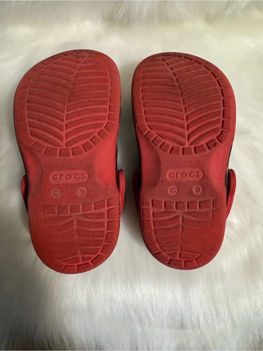 CROCS Kids Red and Black Graphic Clog